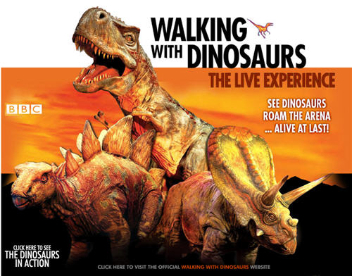 tickets walking with dinosaurs