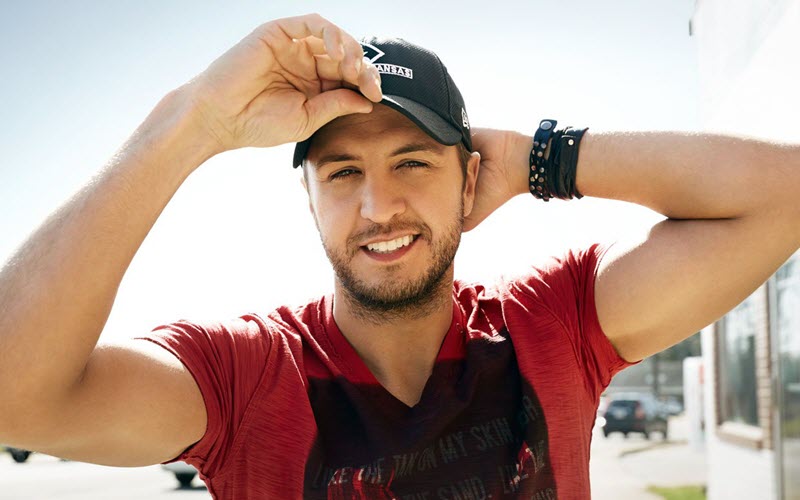 Luke Bryan backstage