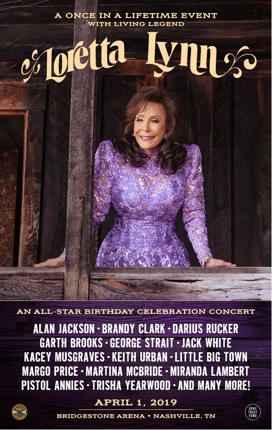 loretta lynn birthday concert 2019