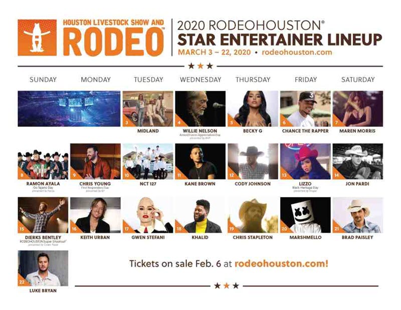 Houston Rodeo lineup