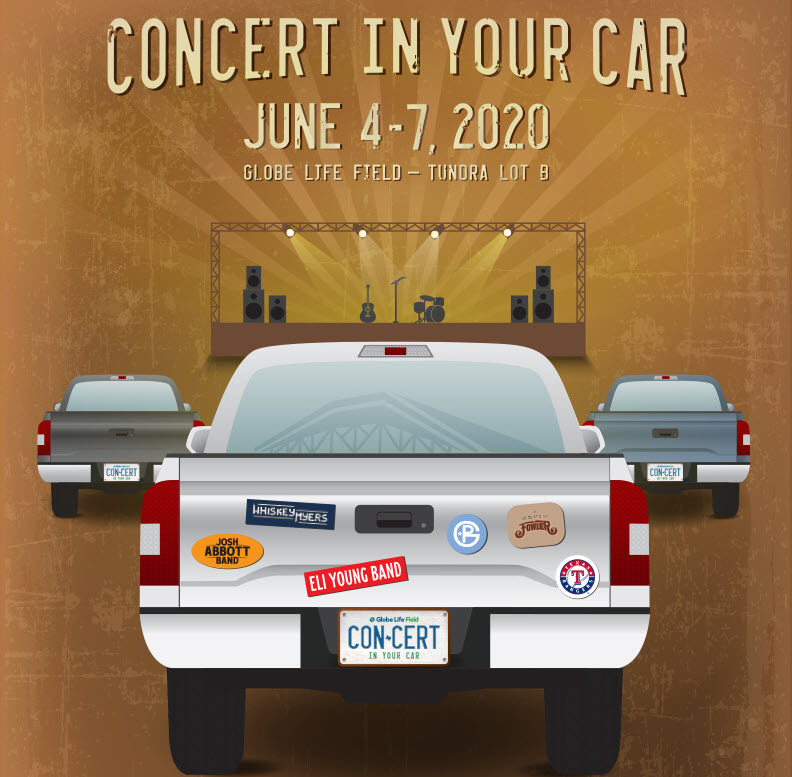 Concert In Your Car in Arlington at Globe Life Field