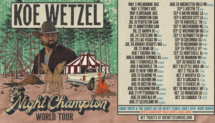 koe wetzel world tour 2026